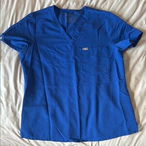 Figs Blue Short Sleeve Tee